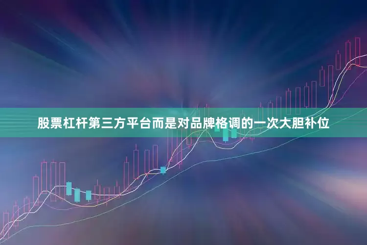 股票杠杆第三方平台而是对品牌格调的一次大胆补位